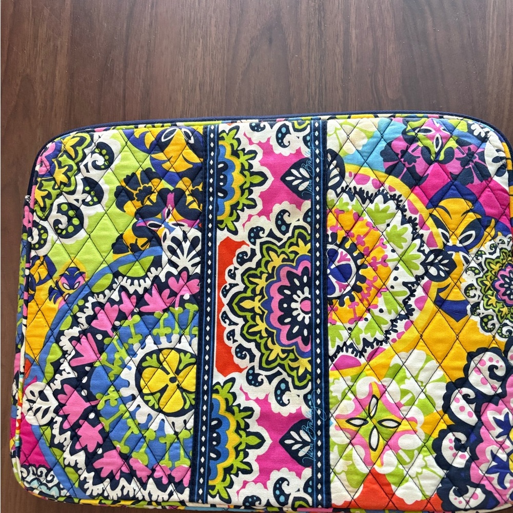 Vera Bradley Colorful Quilted Laptop Sleeve only used a few times